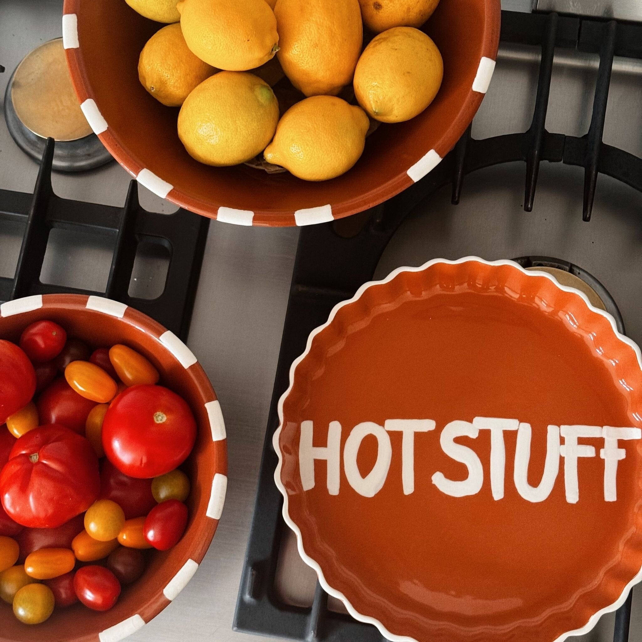 Ellis Tart Plate 'Hot Stuff'